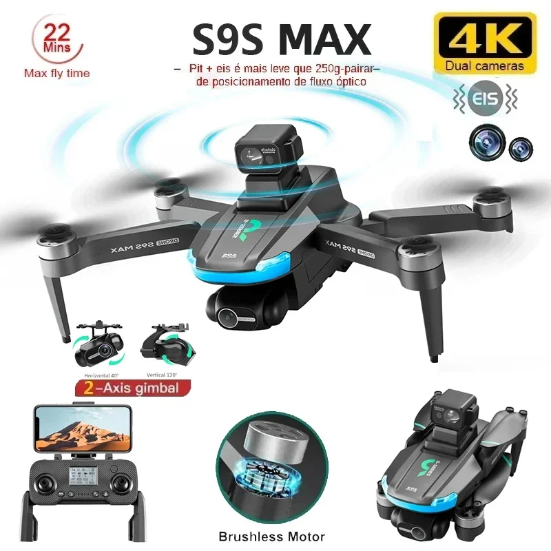 NEW S9S MAX MINI Drone 4K 2-Ax - огляд і ціна Drone Cinematic