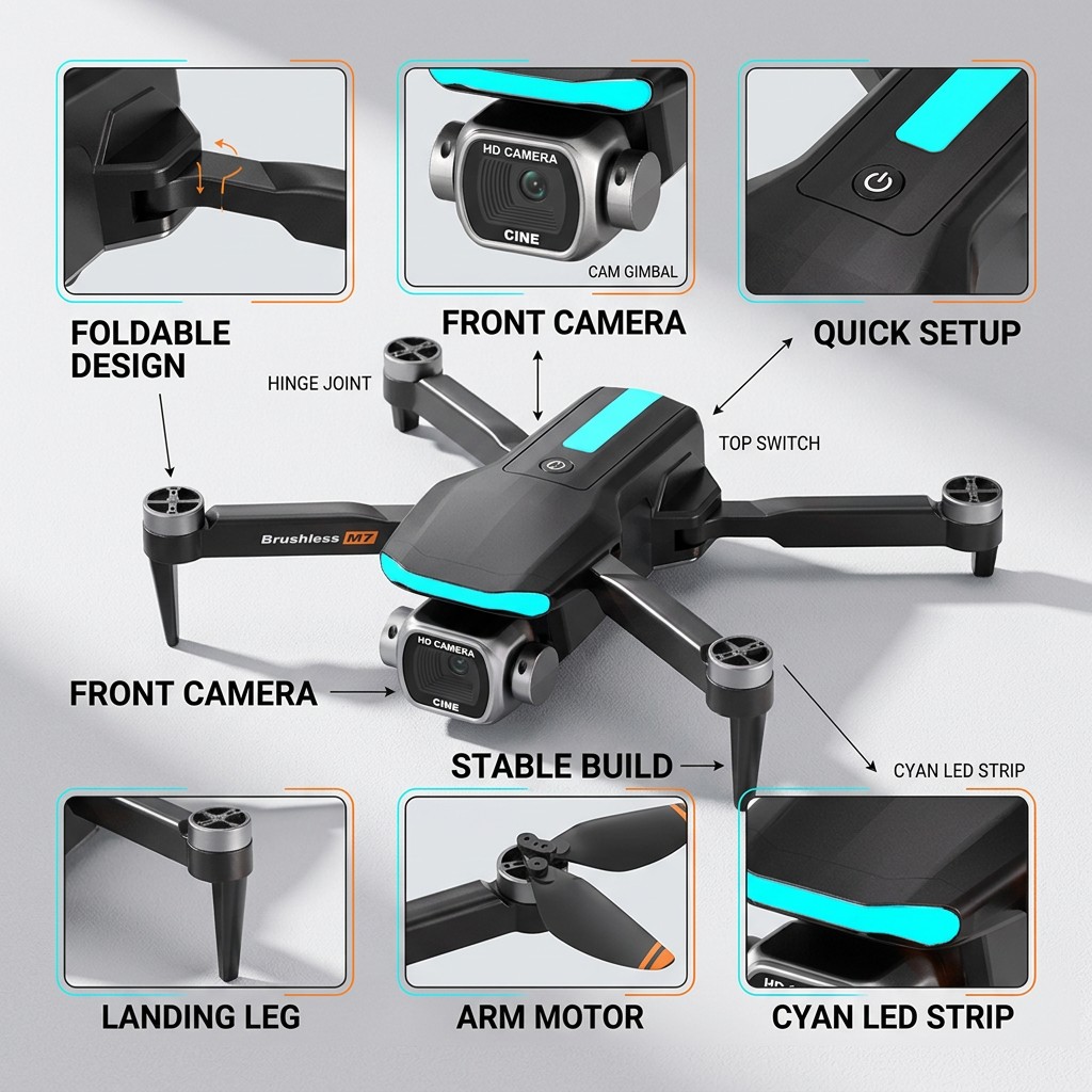New M7 RC Drone Professional 8 - огляд і ціна Drone Mapping